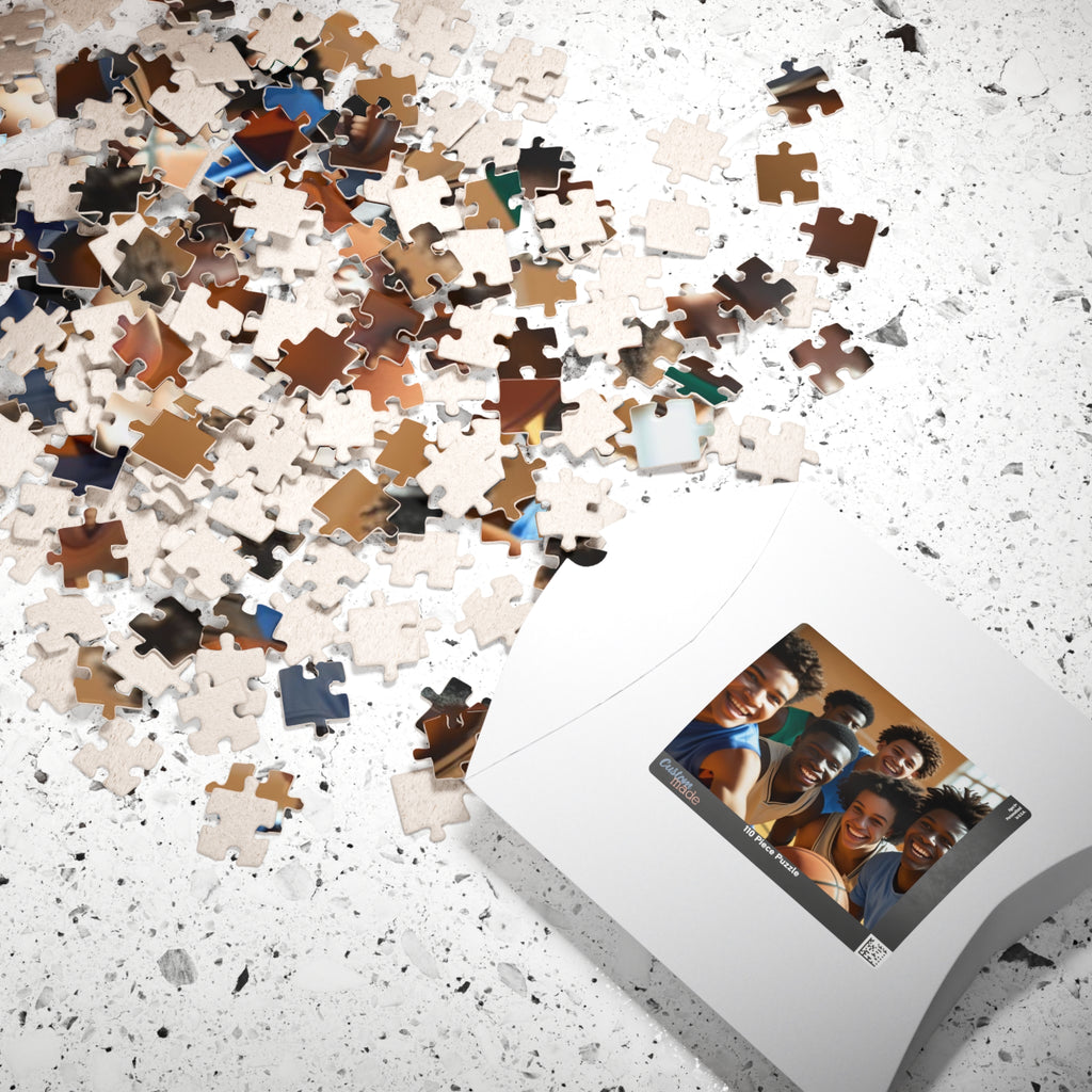 Basketball Team Photo Puzzle — Custom 110/252/520/1014-Piece Jigsaw