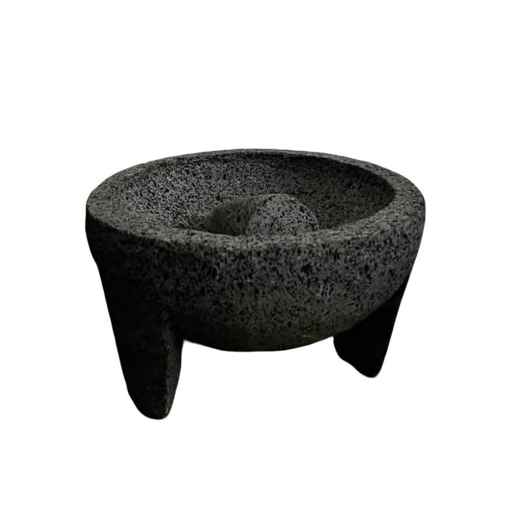 Molcajete Original 100% Lava Volcanic Stone Mortar and Pestle