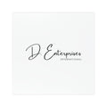 Floral Monogram Car Magnet — Custom 'D' Logo Magnetic Sign