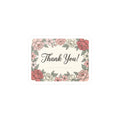 Thank You Floral Vinyl Decal — Kiss-Cut Thank You Sticker for Packaging & Gifts