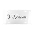 Vanity Plate - D. Enterprises International Script License Plate