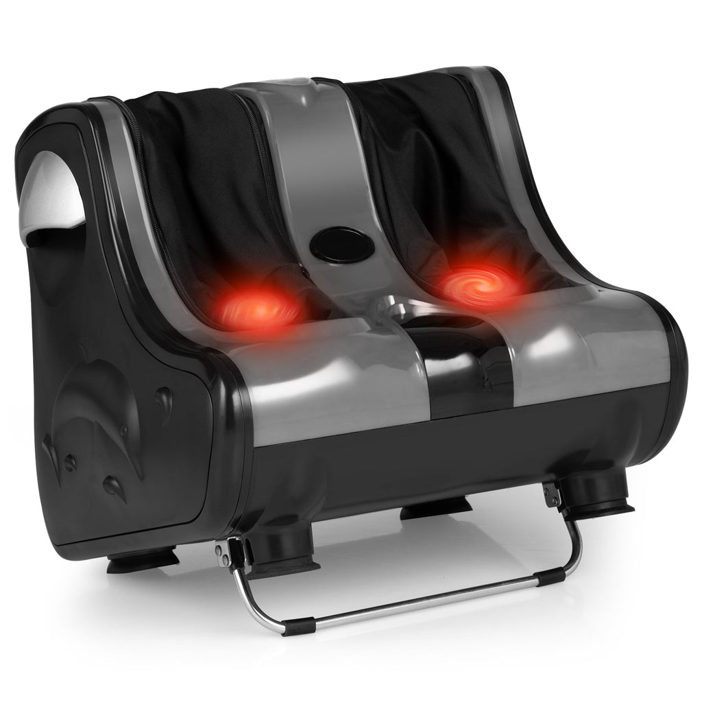 Foot and Calf Massager Shiatsu Foot Massager Machine with Tilt Base-Gray